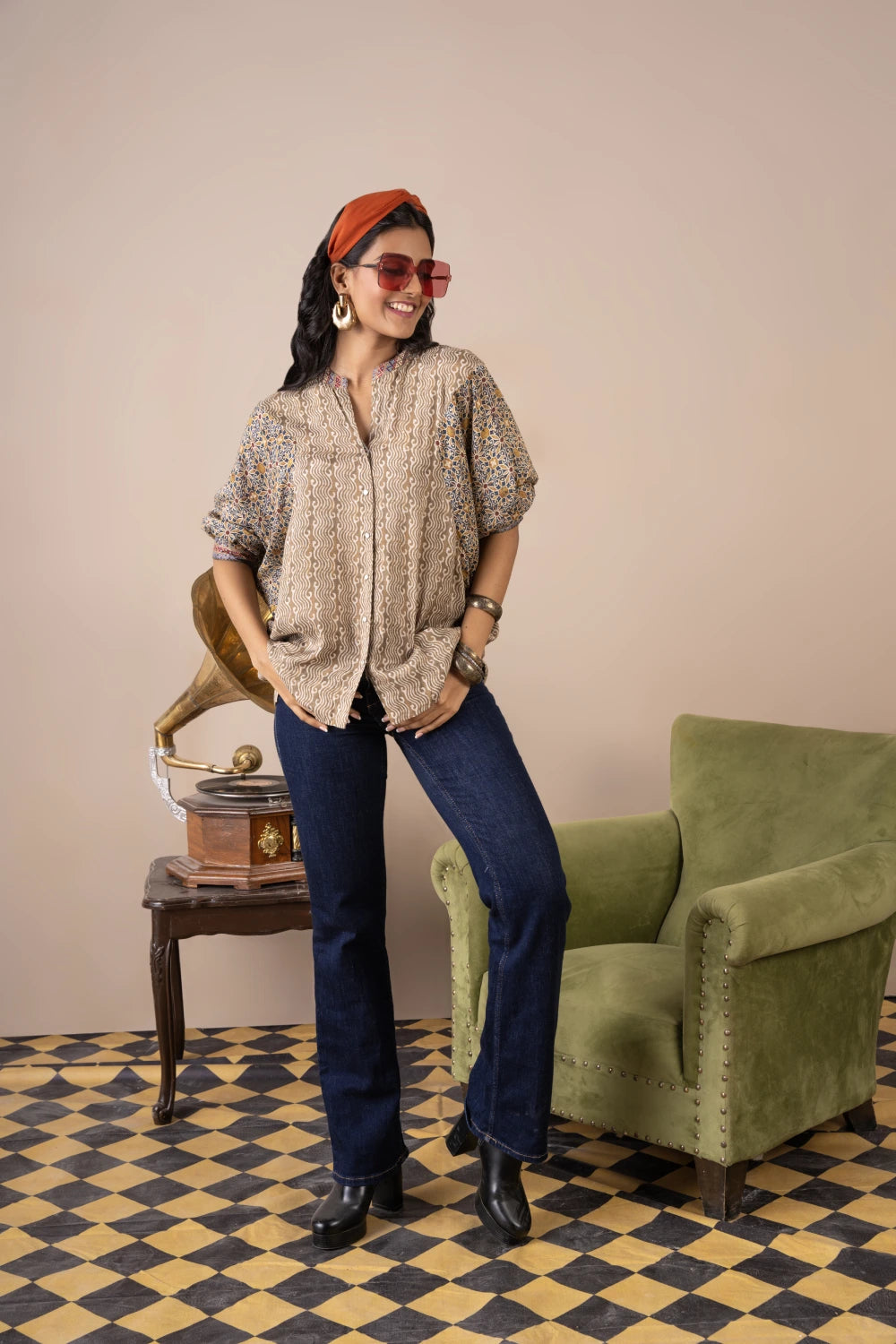 Fantasia Women's Ethnic Wear Viscose Printed KURTI MULTI (F-2753)