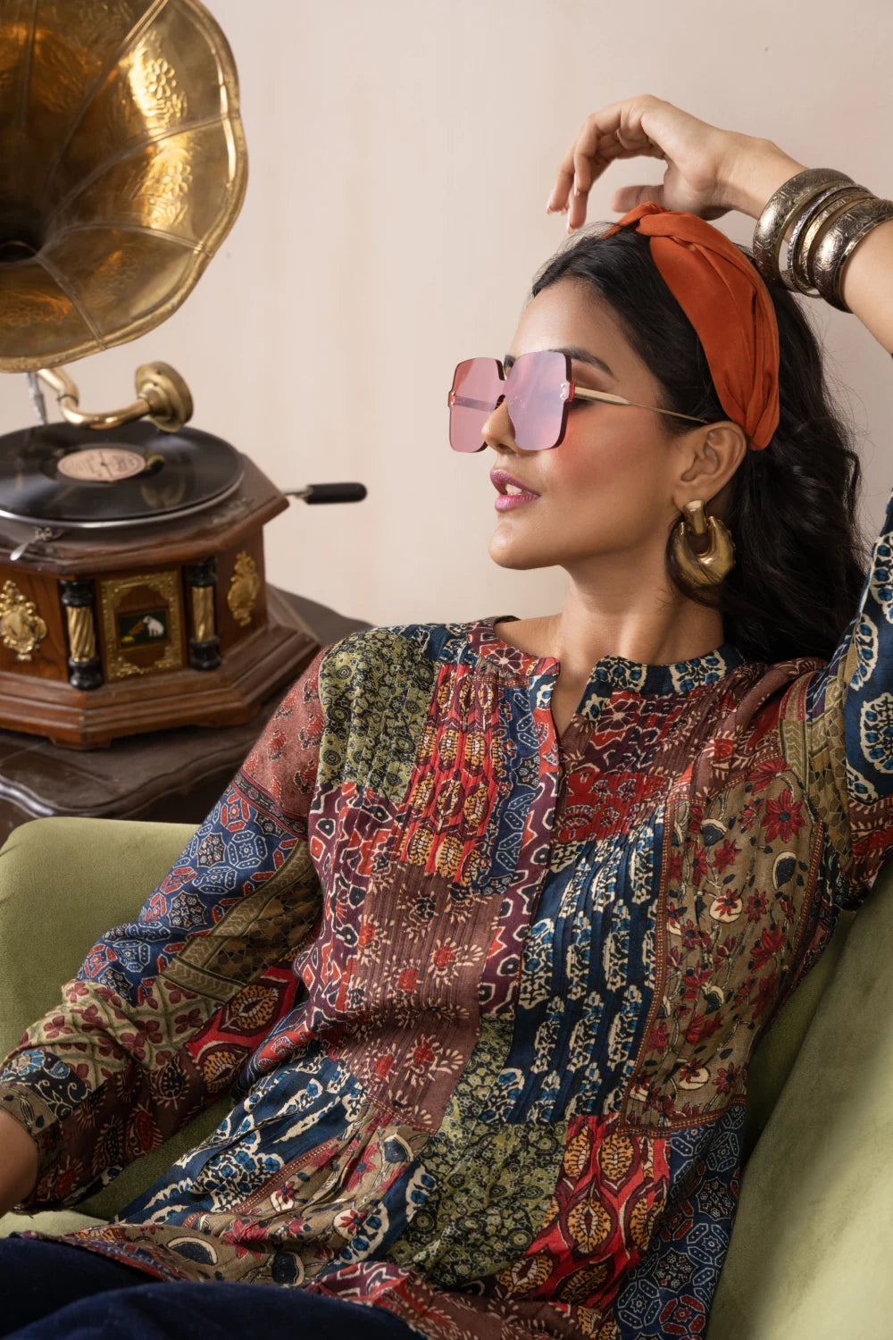 Fantasia Women's Ethnic Wear Viscose Printed KURTI MULTI (F-2847)