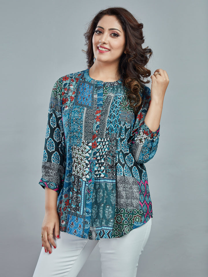 Fantasia Women's Ethnic Wear  Viscose Printed  KURTI MULTI (F-3088)