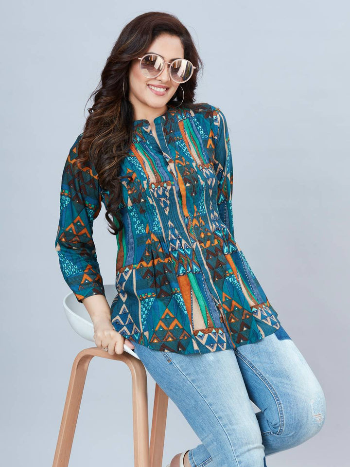 Fantasia Women's Ethnic Wear  Viscose Printed KURTI MULTI (F-3095)