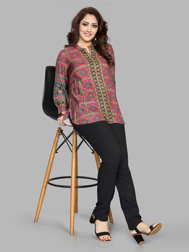 Fantasia Women's Ethnic Wear  Viscose Printed  KURTI MULTI (F-3167)